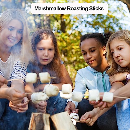 image for NadaKin 200 PCS Bamboo Marshmallow Roasting Sticks, SMores Skewers for