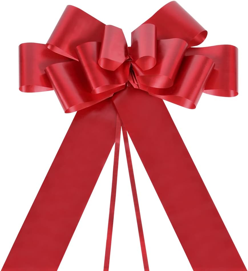 Big Car Bow (Red, 30 Inch, 1 Pack), Gift Bows, Big Bow, Giant Bow for Car, Birthday Bow, Huge Car Bow, Car Bows, Big Red Bow, Christmas Bows for Cars, Big Gift Bow, Party Bow, Christmas Decoration