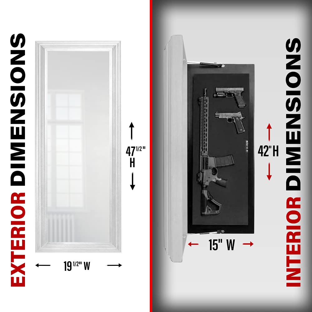 Tactical Traps Mirror MAX Gun Storage with Trap Door LongBarrel Gun