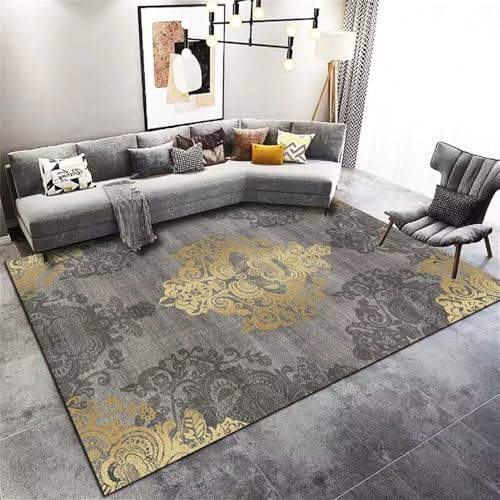Moquette salon grande taille 140x200cm au design floral raffiné - 2