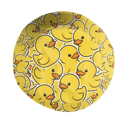 Image of Funny Duck Bucket Hat Fisherman Hat Beach Travel Sun Hat Outdoor Cap for Unisex Men Women