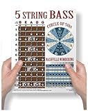 A New Song Music Laminated 5 String Bass Fretboard Notes Chart Nashville Number System & Circle of 5ths Easy Instructional Poster for Beginner for Notebook 2024-8.5' x 11'