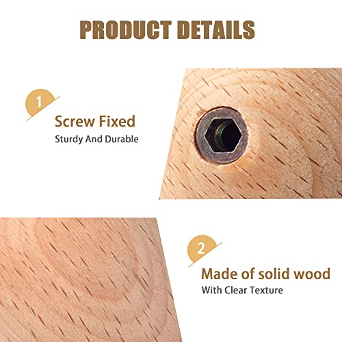 Wonqexz Cute Water Drop Shaped Wooden Hooks,Decorative Wooden Wall Hooks For Hanging Hats, Jackets And More! All Natural, Solid Wood Hooks, Each Set Includes 4 Wall Hooks And Hardware. #TOP2