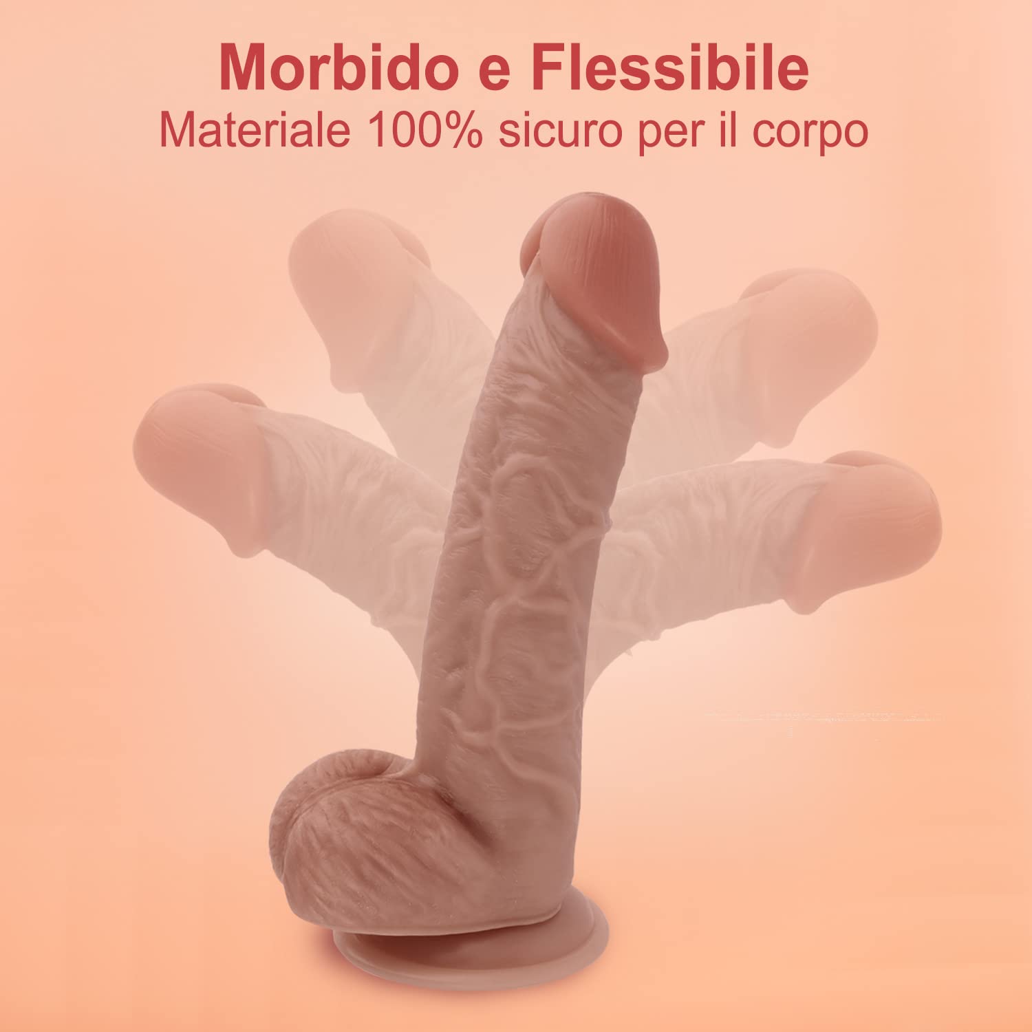 Dildo Realistico Sexytoysys Donna Uomo Coppia Dildo 21.5cm Fallo Realistico Finto Pene per Principianti per Donne e Forte Ventosa Plug Anale Sex Toy per Uomini Dildo 6cm XXL per Coppie