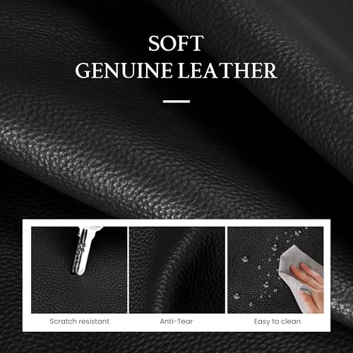 Image of befen Genuine Leather Work Tote Bag for Women with 15 inch Compartment | Real Leather, 15 inch Laptop Sleeve, Trolley Strap, Zipper, Cup Holder
