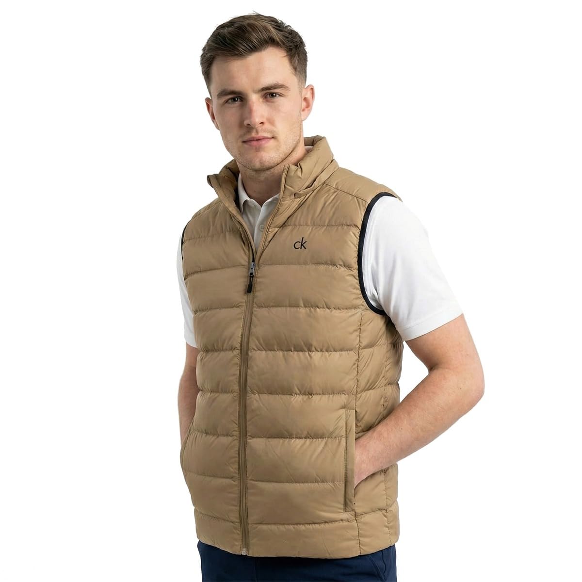 Calvin Klein Uomo 2026 San Gabriel Gilet da Golf Leggero con Cappuccio