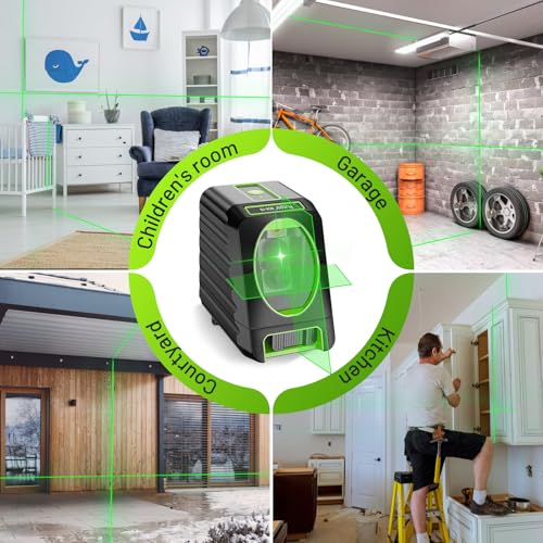 Huepar LASER À LIGNES CROISÉES BOX Laser Level 360 Self Leveling, Huepar Box-1G 150 Feet Lazer Level Outdoor Green Cross Line thumb #6