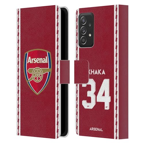Étui en cuir Arsenal FC premium Galaxy A52 coque maillot Xhaka