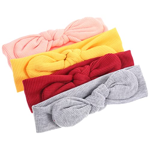 FRCOLOR 4 peças de laços elásticos para cabeça infantil acessórios para meninas meninas faixas de ca