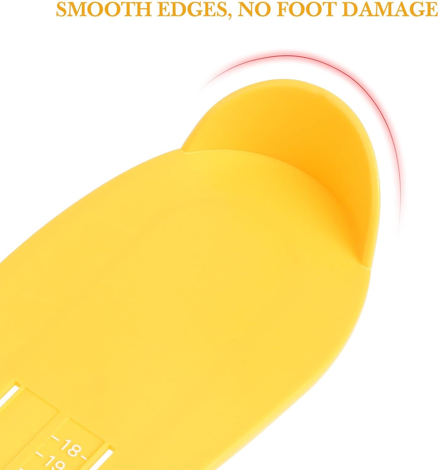 Yellow ABS Foot Measuring Device for Adults, Accurate Shoe Gauge