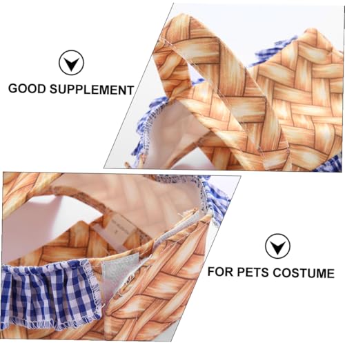 Disfraz perro mascota forma cesta Halloween cómodo miniatura 7
