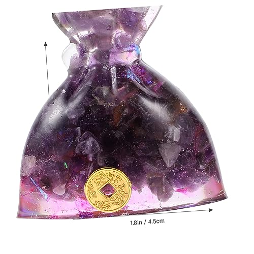 PRETYZOOM Handmade Resin Money Bag Decoration Small Money Bag Ornament for Home Office Feng Shui Desktop Adornment Car Decoration 3D Design2