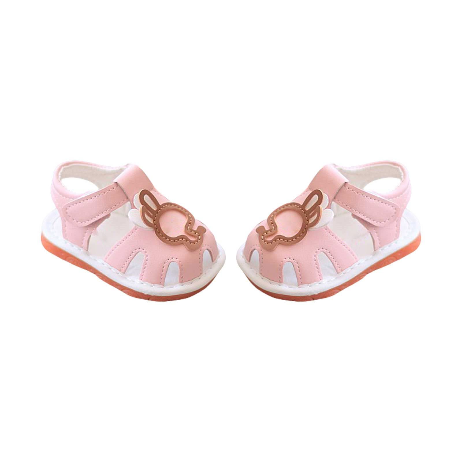 Toddler Baby Boy Girl Shoes Breathable Shoes Open Toe Sandals Girl Sandals Baby Soft Soled Sandals For Flip Flops Girl (Pink, 4 Infant)