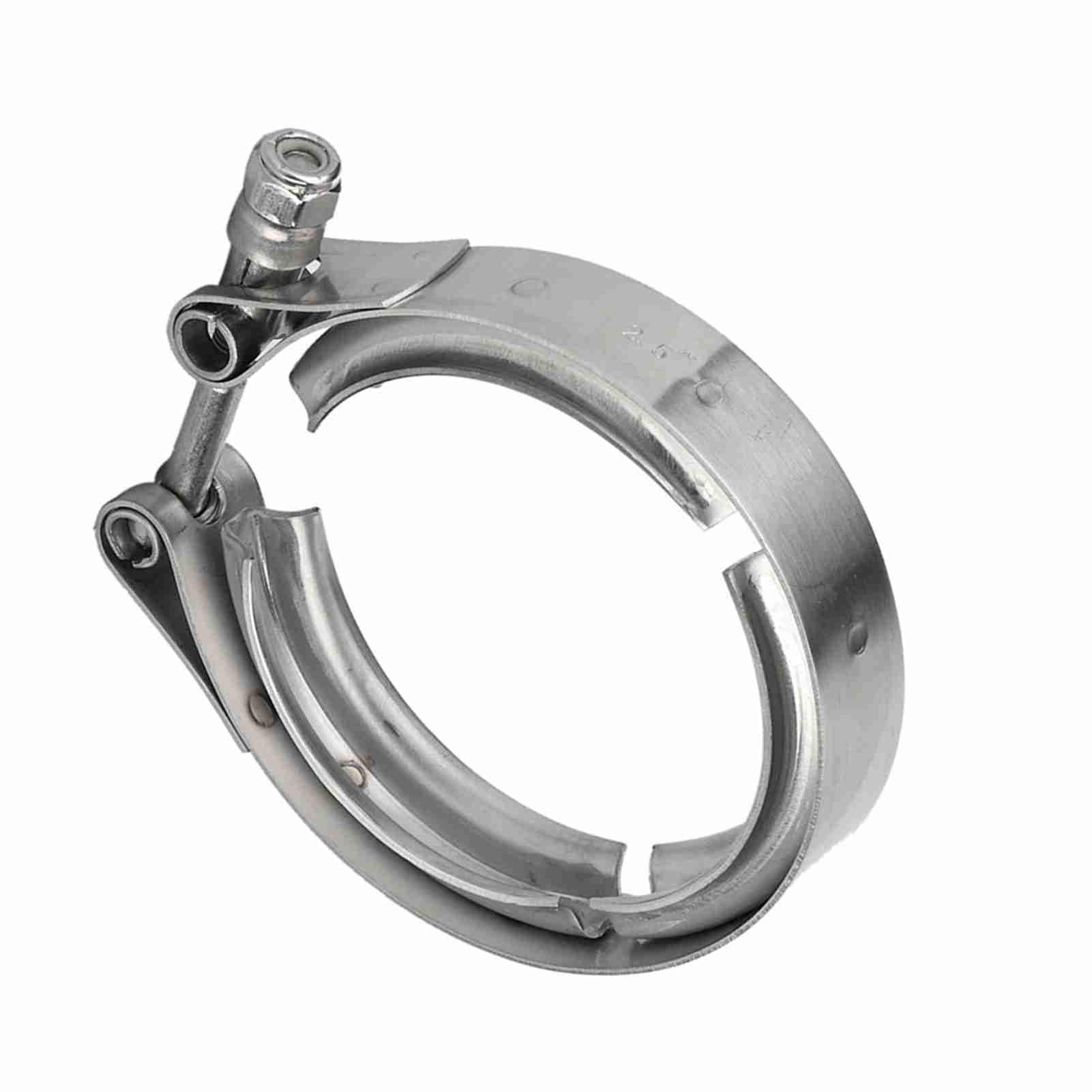Morsetto di Scarico, Acciaio Inossidabile Universale 2,5 Pollici 63 Mm Car Auto V Band Turbo Downpipe Morsetto di Scarico Vite M6