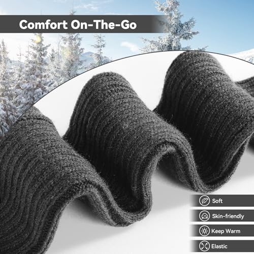 Image of Passionbility Leg Warmers for Women 80s, Ribbed Knit Long Socks Leg Warmer