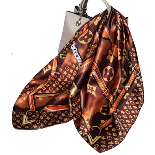 Small square scarf, silk scarf, and headscarf are dual-purpose