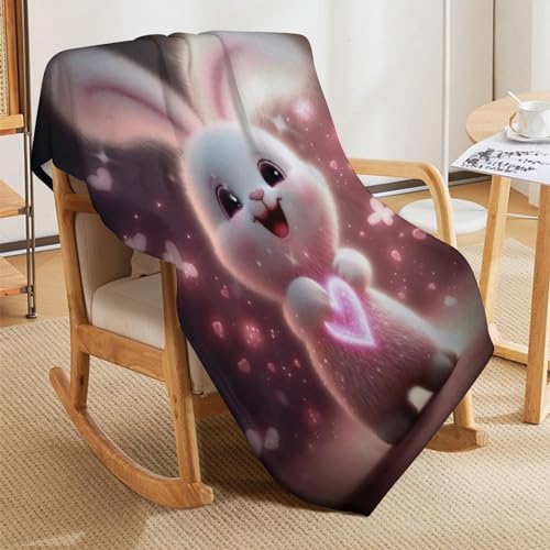 Manta de conejo para sofá que abraza con suavidad 5