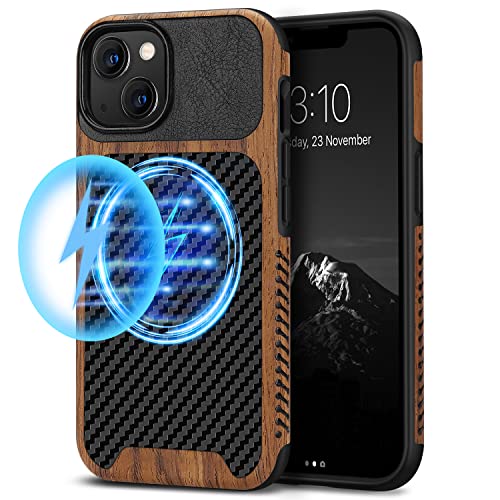 Coque Magnétique iPhone 13 TENDLIN, l'étui bois idéal au bureau