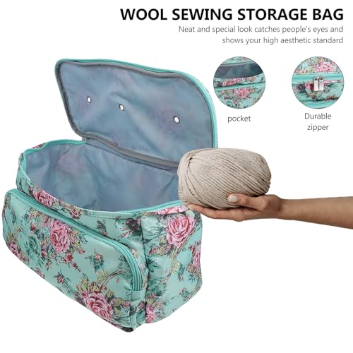 Bolsa de crochet Outanaya pequeña para tejer en el parque o café 4