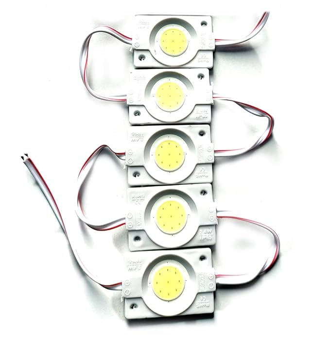 StrawHat 24 Volt 2.4 Watt DC Coin LED Module Light Lamp for Multipurpose Use for Home Decoration, DIY Science Projects, Hobby Kit (White, Pack of 5)-image-23