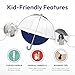 The Weather Station Children's Dome Bubble Rain Umbrella, Kids, Clear, Fiberglass Frame, Windproof, Lightweight, Stick, Full 36 Inch Arc