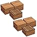 Yaheetech Holzfliesen Akazie 30x30 cm, 54er Set-ca. 5,2 m²...