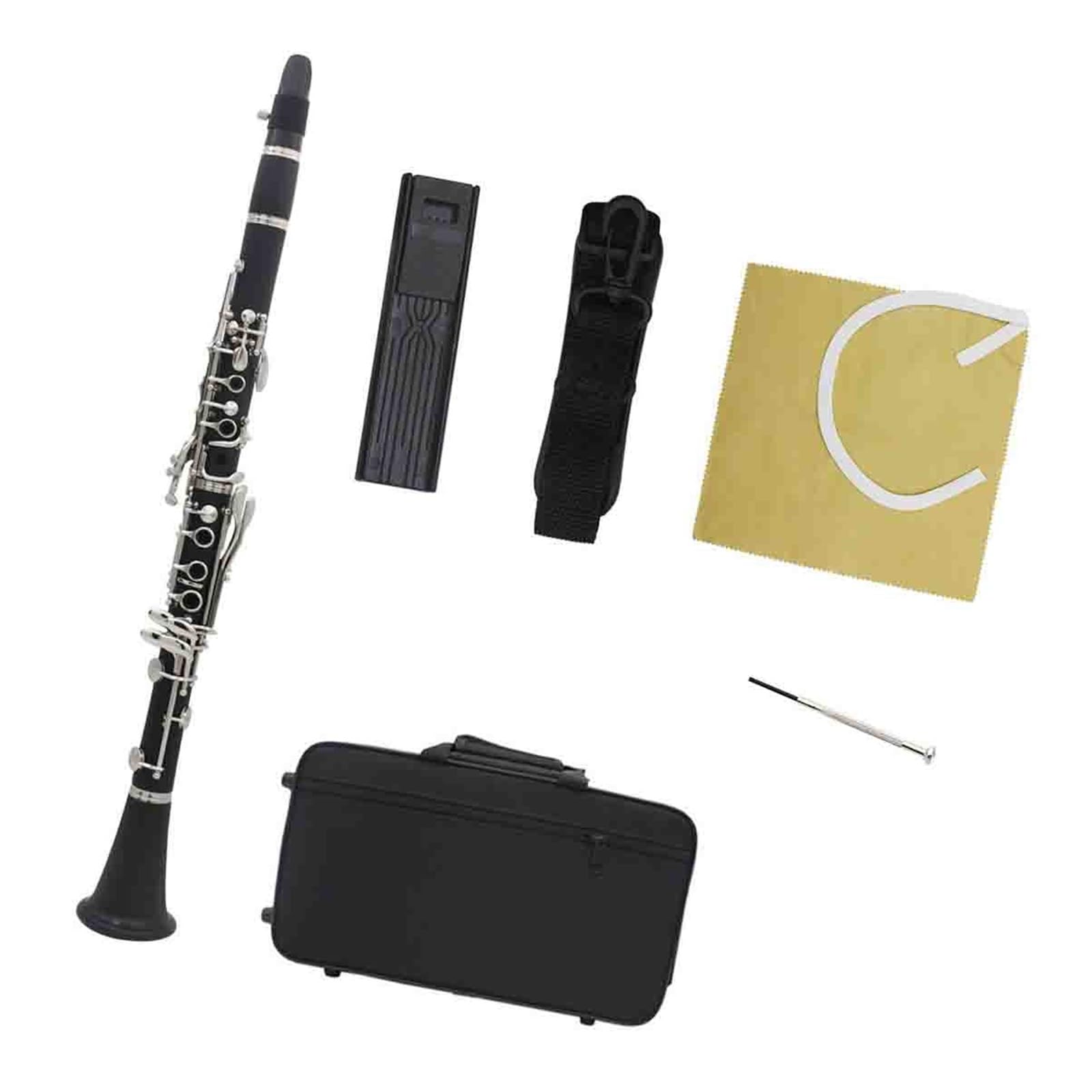 Clarinete En Si Bemol Cuerpo De Baquelita 17 Teclas Instrumento Para Principiantes Y Adultos Instrumento Musical Clarinete Para Adultos