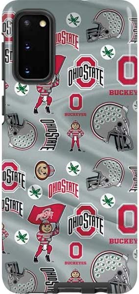 Skinit Pro Phone Case Compatible with Galaxy S20 - Officially Licensed Ohio State University Pattern Design