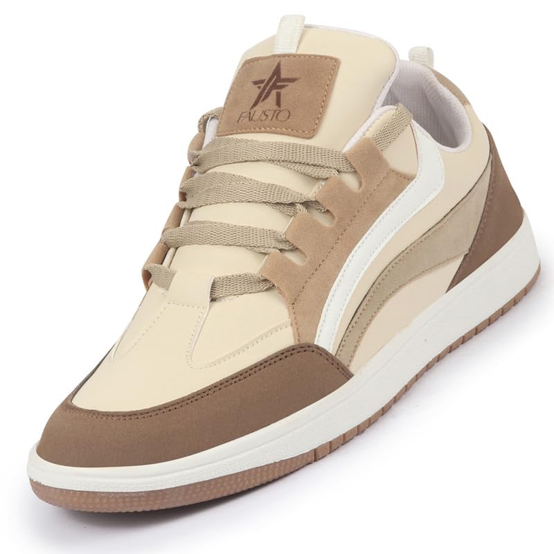 See full amazon price history chart for FAUSTO FST FJAMC-16002 BEIGE-42 Mens Beige Colorblocked Low Top Classic Lace-Up Sneaker Shoes|Low Ankle Casual Shoes|All Day Comfortable Sneakers (8 UK) FAUSTO FST FJAMC-16002 BEIGE-42 Mens Beige Colorblocked Low Top Classic Lace-Up Sneaker Shoes|Low Ankle Casual Shoes|All Day Comfortable Sneakers (8 UK) (B0DDY55Q7X) Amazon Price History, Amazon Price Tracker