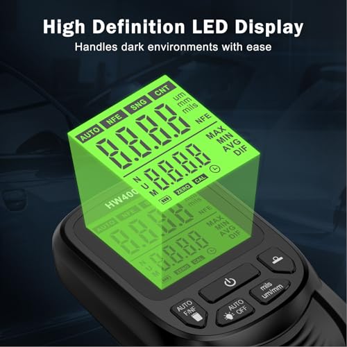Medidor Digital de Espesor de Pintura 0-2000um para Autos miniatura 7