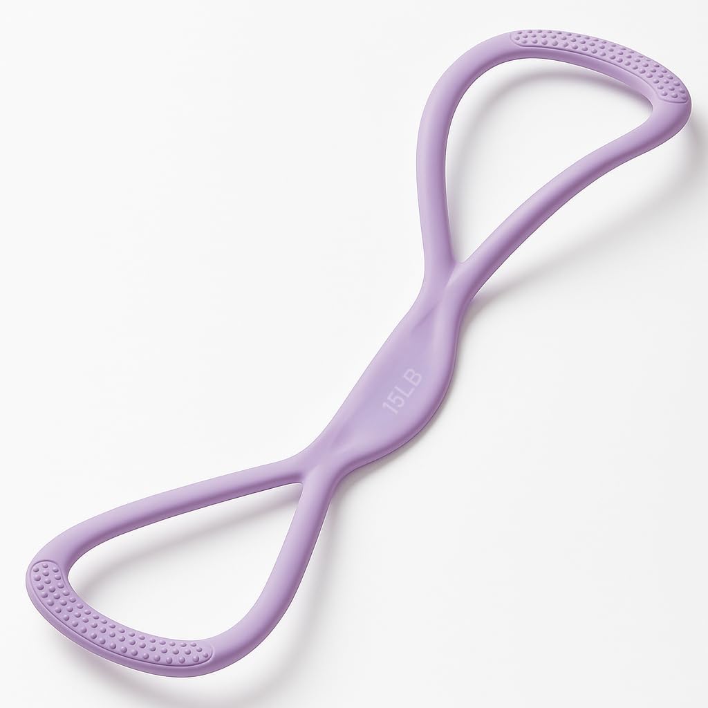 Luminousdo Resistance Bands, Figure 8 Exercise Bands for Women Men, Luminousdo Resistance Band with Handles for Working Out, Arm, Chest Expander Strap