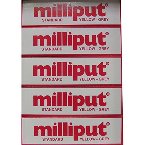 Milliput mastic époxy jaune/gris 113,4 g x5