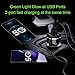 USB Car Charger Adapter, Dual QC3.0 Fast Car Phone Charger, 2-Port 48W 6A Car Charger Fast Charging Compatible with iPhone 12/11, Samsung Galaxy S20/Note20, LG, Tablet and More [2Pack].