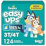 Pampers Training Pants - Easy Ups Girls & Boys - Size 3T-4T, 124 Count, Peppa Pig Potty Underwear (Packaging May Vary)