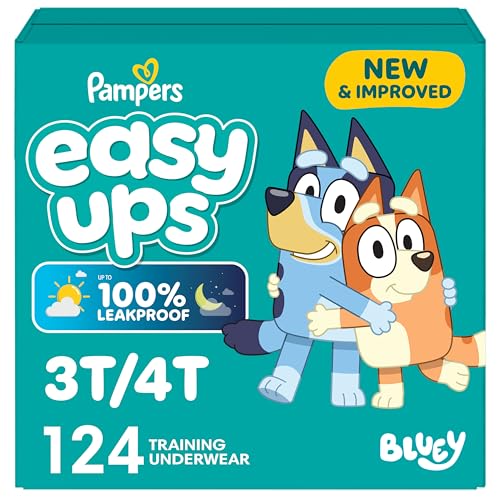 Pampers Training Pants - Easy Ups Girls & Boys - Size 3T-4T, 124 Count, Peppa Pig Potty Underwear (Packaging May Vary)