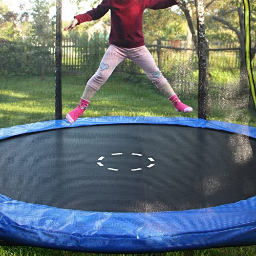 SPRINGOS TSPRINGOS Tapis de saut pour trampoline avec diamètre de 244 cm, 305 cm, 396 cm, 360 cm, plusieurs tailles, tapis de saut de rechange pour trampoline d'extérieur - Diamètre de 244 cm, 305 cm, – Image 4