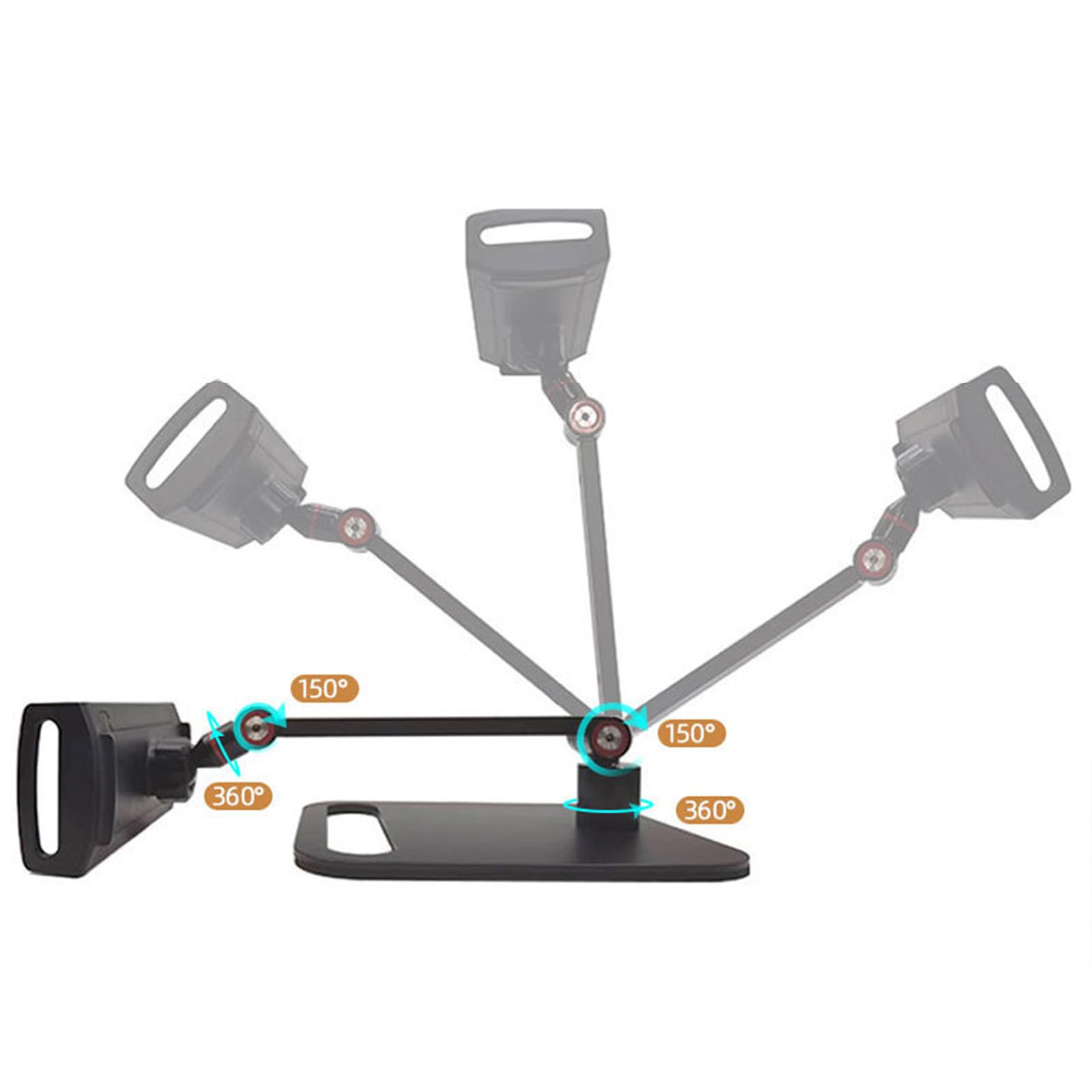 MultiAngle Tablet Stand Monitor Holder Compatibile Per Telefono Tablet/Monitor Ispessito Base Stabile Per Lavoratore D'ufficio Supporto Monitor Portatile