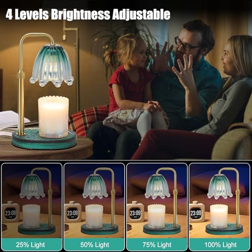 Candle Warmer Lamp with Timer - Electric Wax Melt Warmer with Adjustable Height and Dimmer for Scented Candle Wax, Home Fragrance Décor and House Warming Birthday Gifts for Women Mom - Image 6