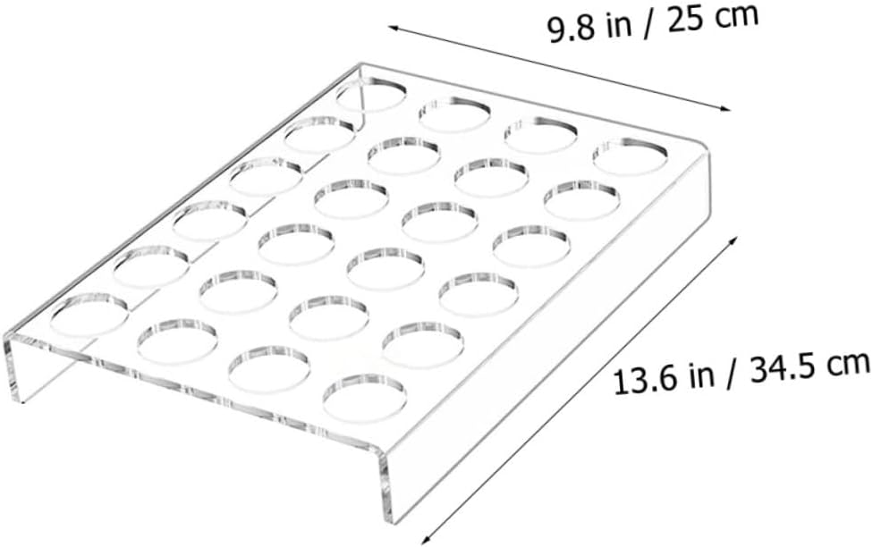 OUNONA 24holes Acrylic Coffee Capsule Display Rack Pod Holder Storage Organizer