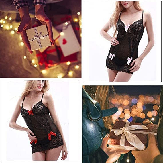 HOTSO-Negligee-Sexy-Dessous-Babydoll-Chemise-Reizwaesche-Spitze-Nachthemd-Teddy-Bodysuit-Lingerie-Nachtwaesche-Nachtwaesche-Unterwaesche-Kleid-mit-Bowknot-Frauen