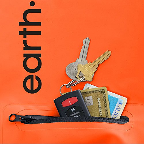 Earth Pak- Waterproof Dry Bag With Front Zippered Pocket Keeps Gear Dry For Kayaking, Beach, Rafting, Boating, Hiking, Camping And Fishing With Waterproof Phone Case #TOP3