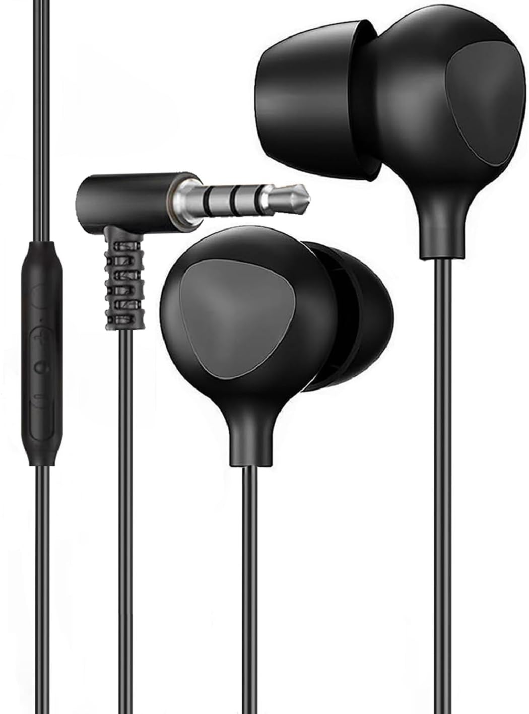 Amazon.co.jp: 寝ホン 有線 睡眠用イヤフォン 3.5mm 【2026新 L字型