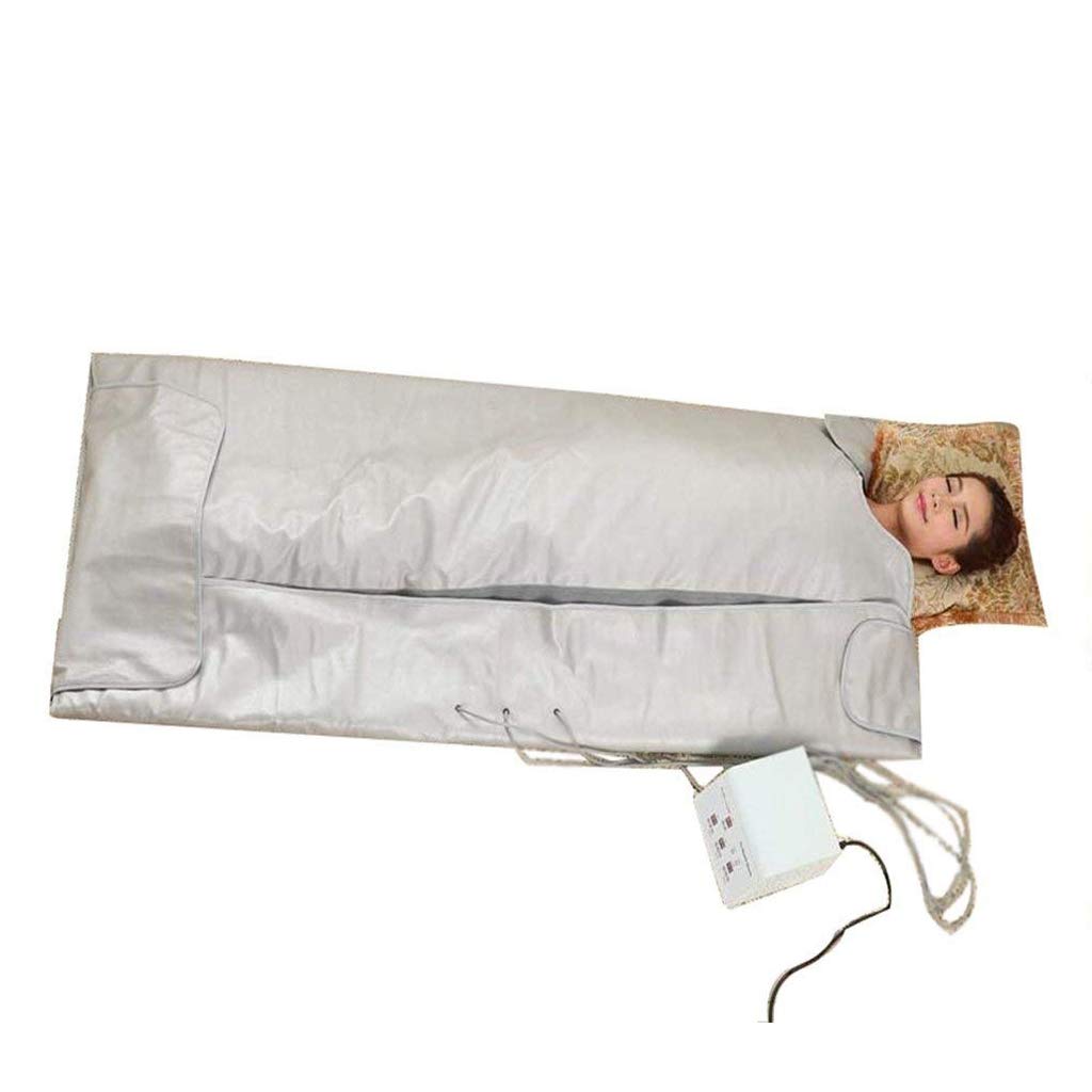 Mustbe Strong Digital Far-Infrared Heat Sauna Blanket - 3 Zone Controller,Detoxifies Beauty, Reduce Body Excess Fat, Effectively Excrete Toxins And Waste Body, Relieve Physical Fatigue