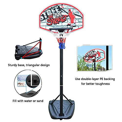 Portable basketball stand Draagbare basketbalstandaard, mobiele basketbal hoepelstandaard, thuis buiten hefbaar… - Image 4