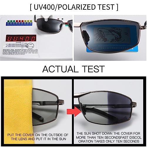 CGZWFERA-Photochromic Polarized Sunglasses For Men UV400 Rectangle Sun Glasses2