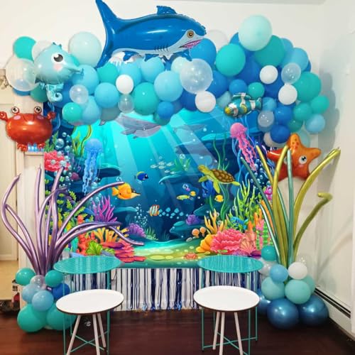 Fondo fotográfico Under The Sea 7x5ft para fiestas miniatura 2