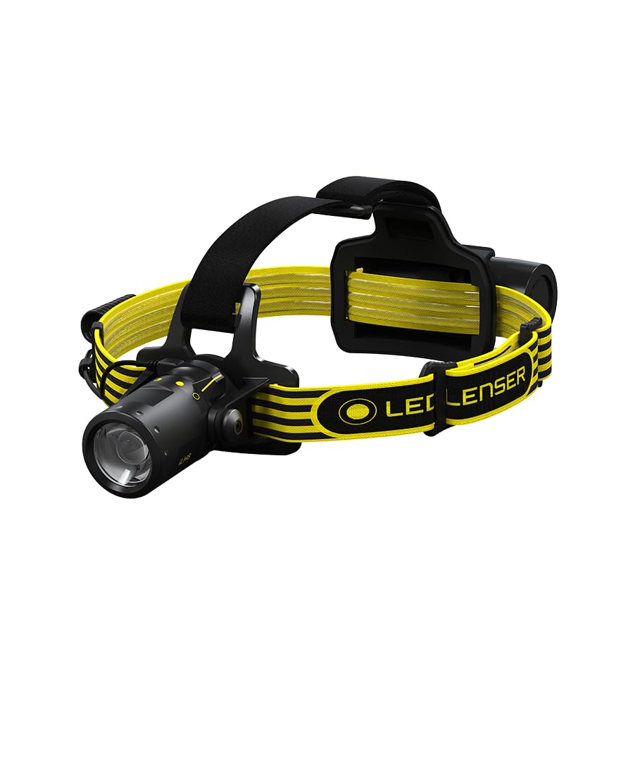 Ledlenser iLH8R Akku-ATEX-LED-Stirnlampe, Zone 2/22, eigensicher, 342g | 300 Lumen, bis zu 40h Leuchtdauer, 160m fokussierbare Leuchtweite, IP66, handschuhgeeignet,inkl. Ladestation, für Ex-Bereiche