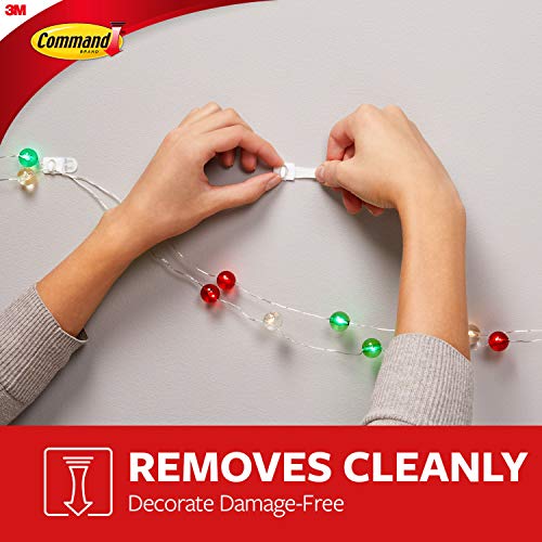 Image of Command Small Decorating Clips, White, 20-Clips, 24-Strips, Decorate Damage-Free