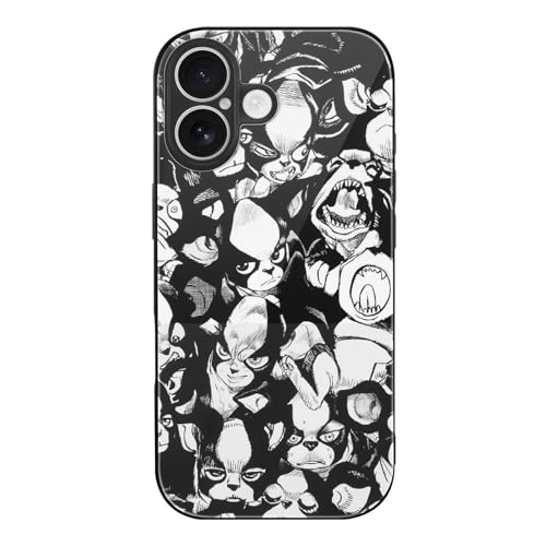 iPhone17用ケース ジョジョの奇妙な冒険 イギー アイフォン17用ケース スマホケース TPU 強化ガラス 耐衝撃 おしゃれ かわいい 擦り傷防止 指紋防止 互換性のある 2025新型