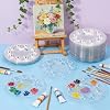 INTERWARM 200Pcs Paint Tray Palettes, 5.5Inch Clear Round Plastic Palettes Paint Tray Acrylic Oil Watercolor Craft Supplies for Art Class DIY Craft Painting Party Birthday Party #4